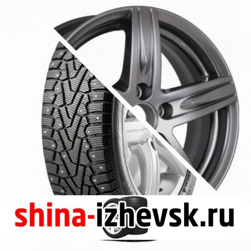 Колесо в сборе Pirelli Winter Ice Zero 225/60 R17 T 103 + КиК Андорра-оригинал 7xR17 5×100 ET48 DIA56.1 Темно-серый в Ижевске